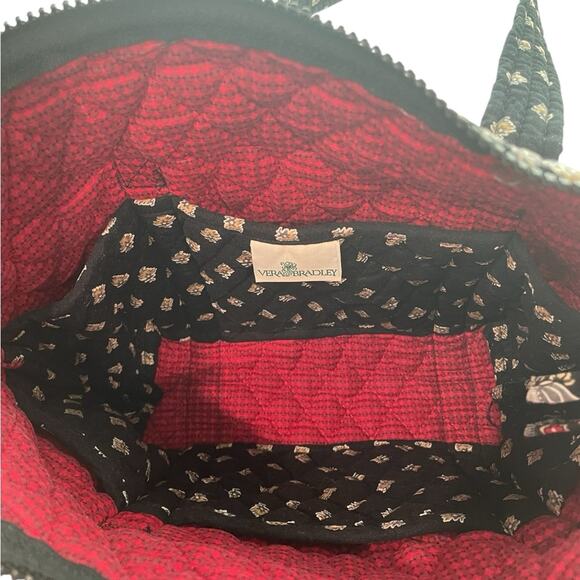 VERA BRADLEY Quilted Tote – Black/Red Floral – Lightweight, Washable, Boho Gift - Picture 8 of 10